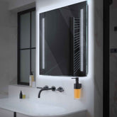 LED Spiegel Quadratisch | Wandschalter-Steuerung | Kaltweißes Licht - Reyze Seria Minimal Model 7